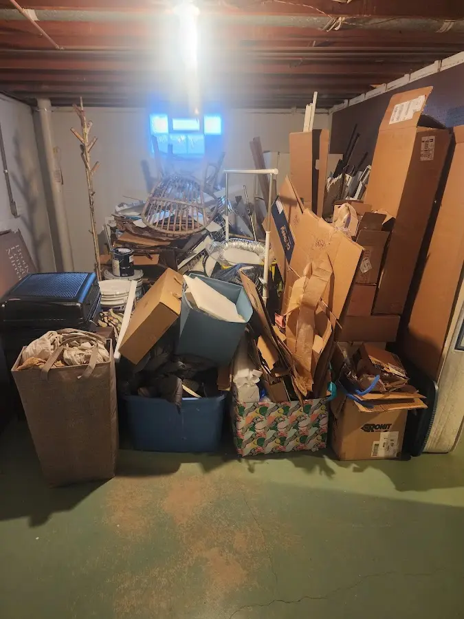 Roll-off dumpster container at job site for 15 Yard Dumpster Rental in Kermit